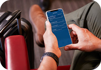 App, Bordkarte und Flugbenachrichtigungen